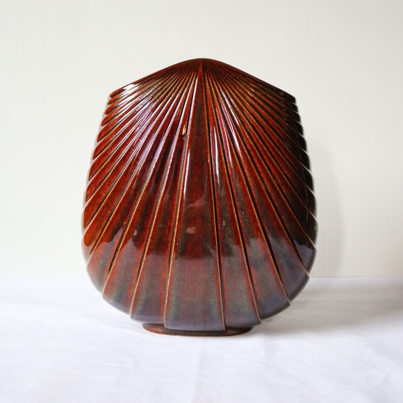 ROSENTHAL Studio Line Design Max Fussl Fan Vase 1970s 100 Years Signed Ceramics - Picture 2 of 7